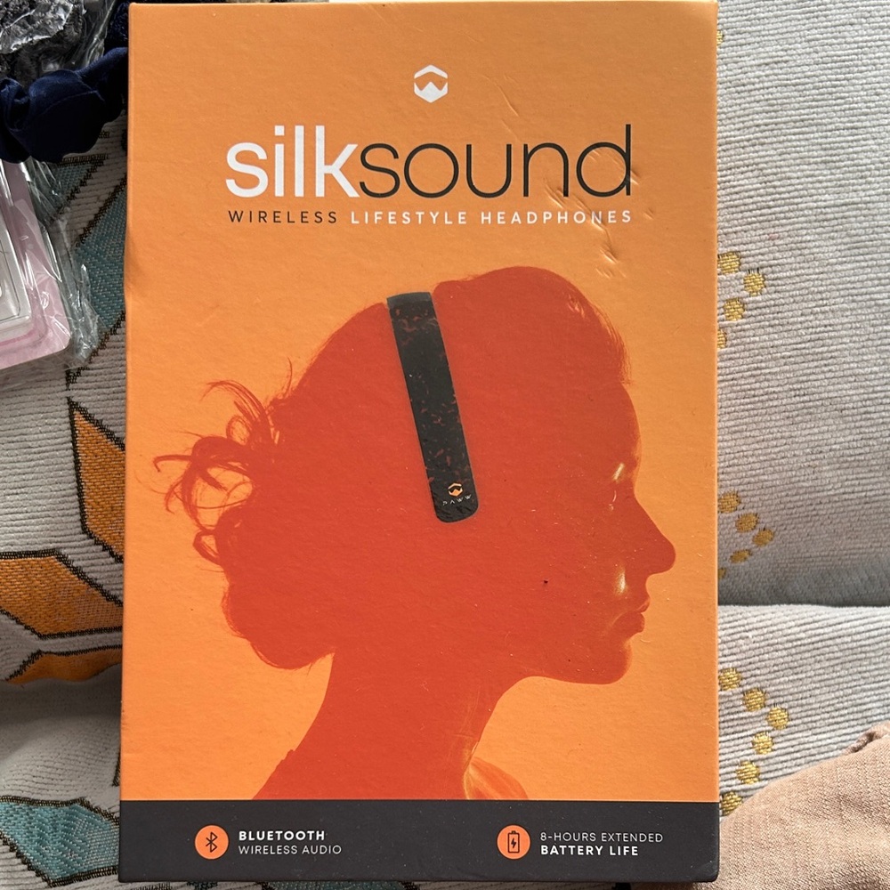Silksound Wireless Headphones in Orange